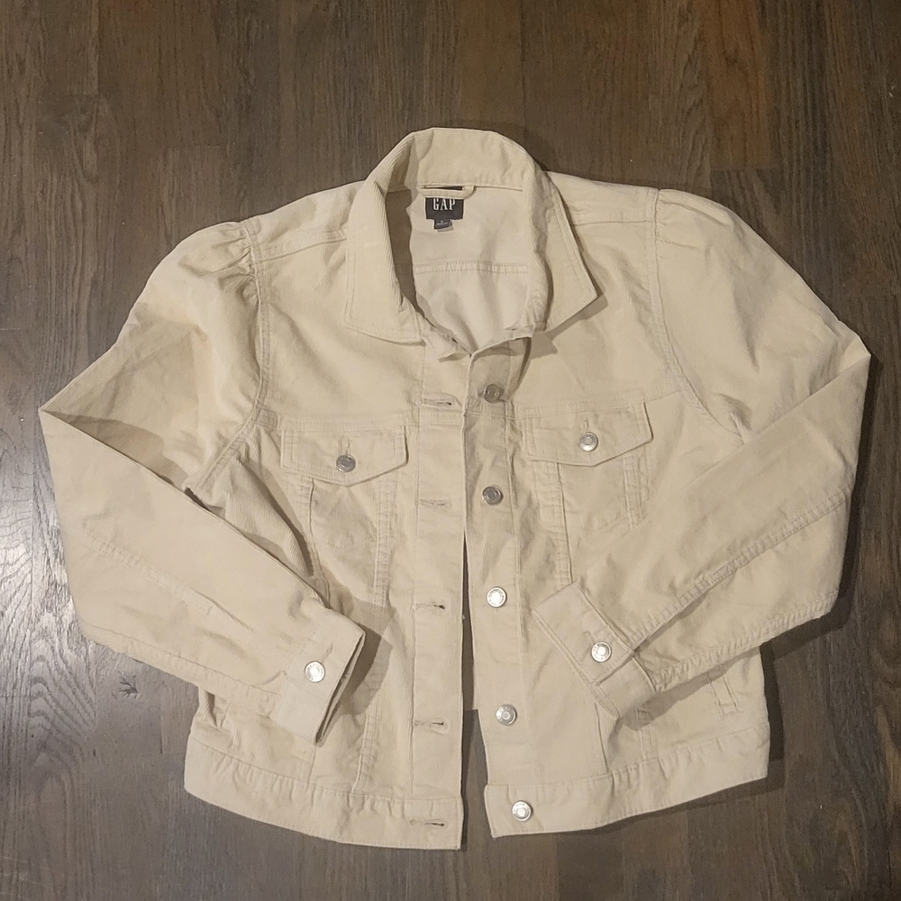 Chic Beige Corduroy Jacket